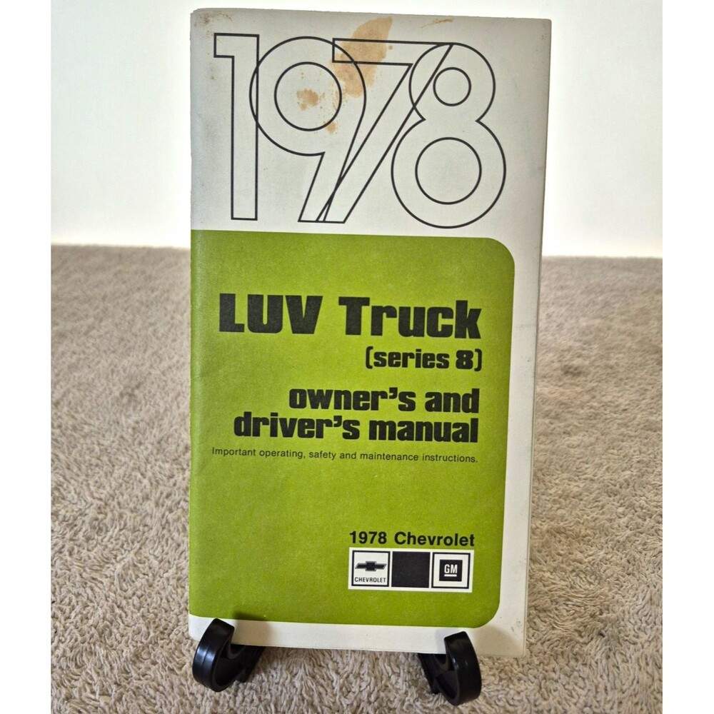 1978 Chevrolet LUV Truck Series 8 Owners Drivers Manual Original OEM GM 473188